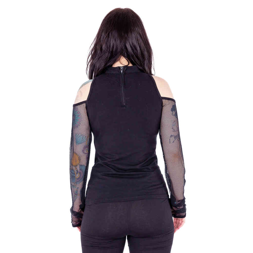 Poizen Industries - Inez Off shoulder top - Zwart